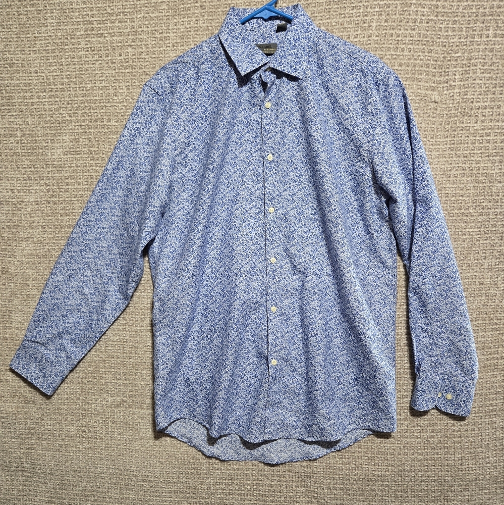 Black Label by Ruffini Slim Fit Long Sleeve Dress Shirt Button Down
